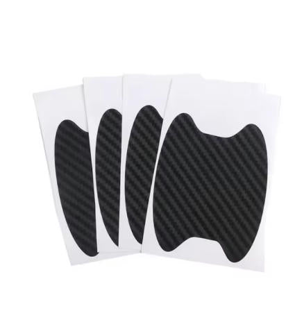 4Pcs/Set Car Door Sticker Carbon Fiber Scratches Resistant Cover Auto Handle Protection Film Exterior Styling Accessories