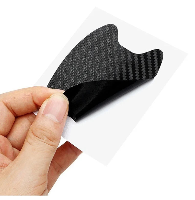4Pcs/Set Car Door Sticker Carbon Fiber Scratches Resistant Cover Auto Handle Protection Film Exterior Styling Accessories